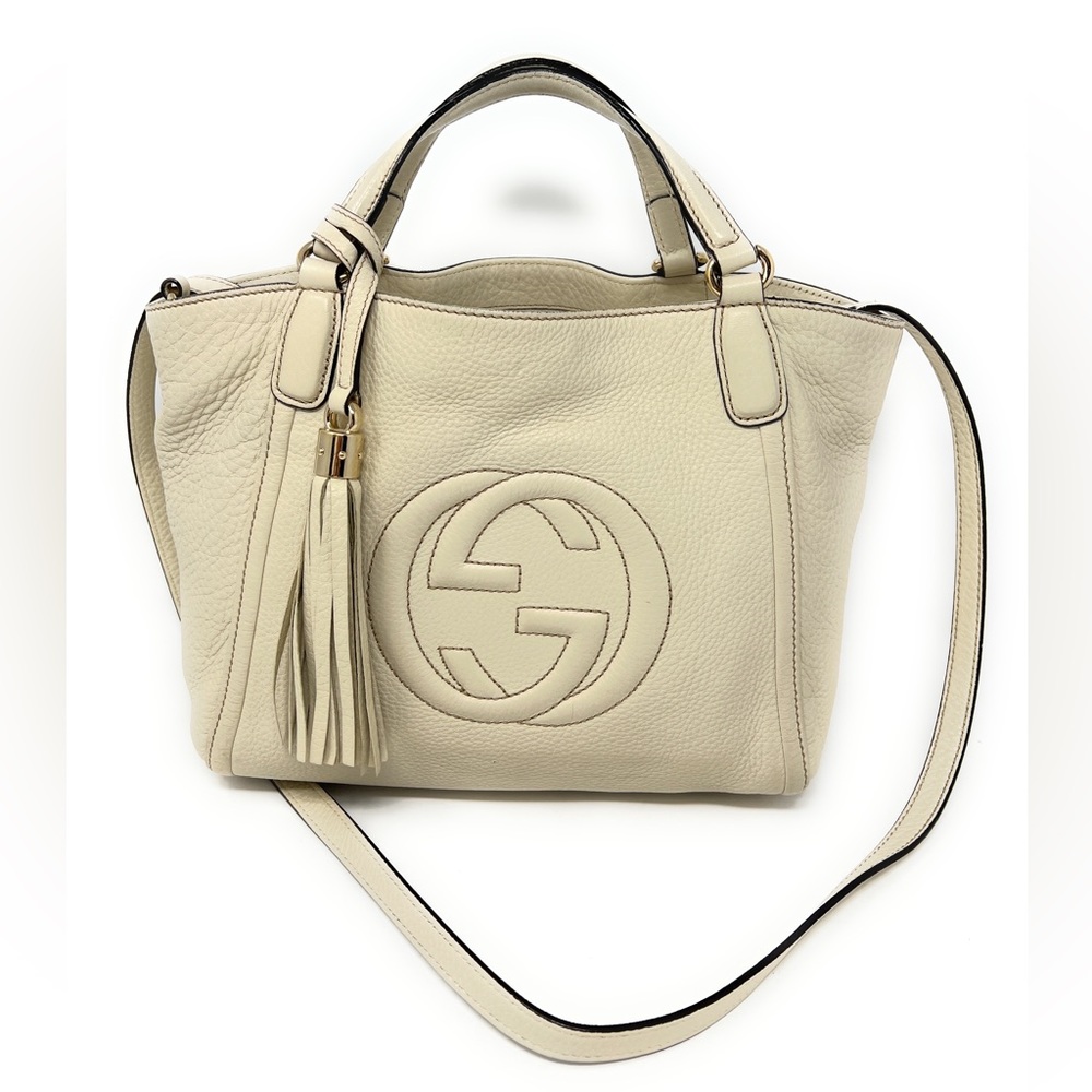 Gucci Tote Crossbody Pebble leather